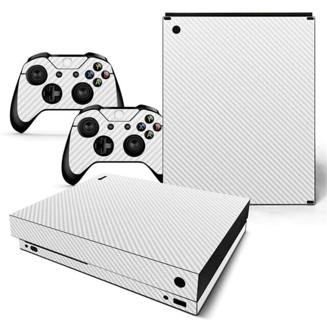 Stickers Xbox One X Carbone Blanc Stickers Mania