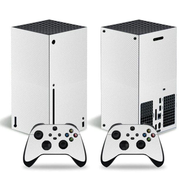 Stickers Xbox Series X<br> Carbone Blanc Stickers Mania